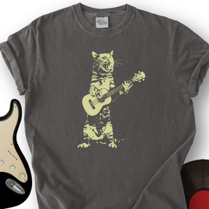 Cat Acoustic Guitar T-Shirt