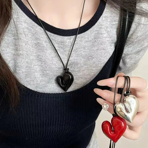 Abstract Heart Necklace