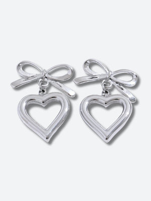 Bow & Heart Earrings