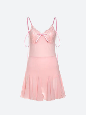 Coquette Backless Mini Dress