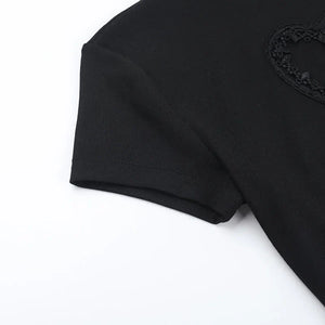 Goth Heart & Cross Top