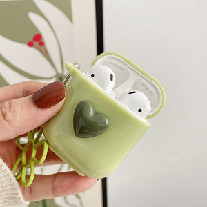 Green Flower AirPods Case