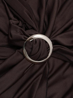 Ruched Halter Neck Mini Dress