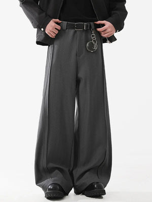 Tailored Pleated Wide Leg Pants