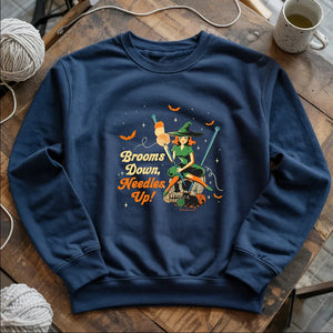 Broom Down, Needles Up Sweatshirt