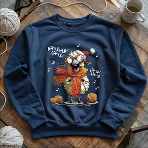 Fa-la-la Knitting Sheep Sweatshirt