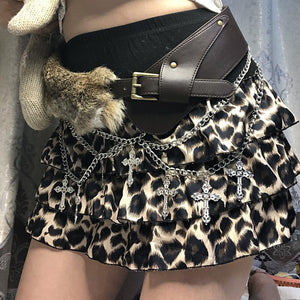 2000s Aesthetic Faux Fur Belt