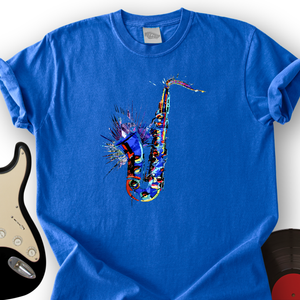 Blue Jazz Sax T-Shirt