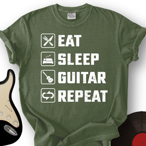 Eat, Sleep, Guitar, Repeat T-Shirt