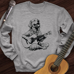 Golden Retriever Guitar Crewneck
