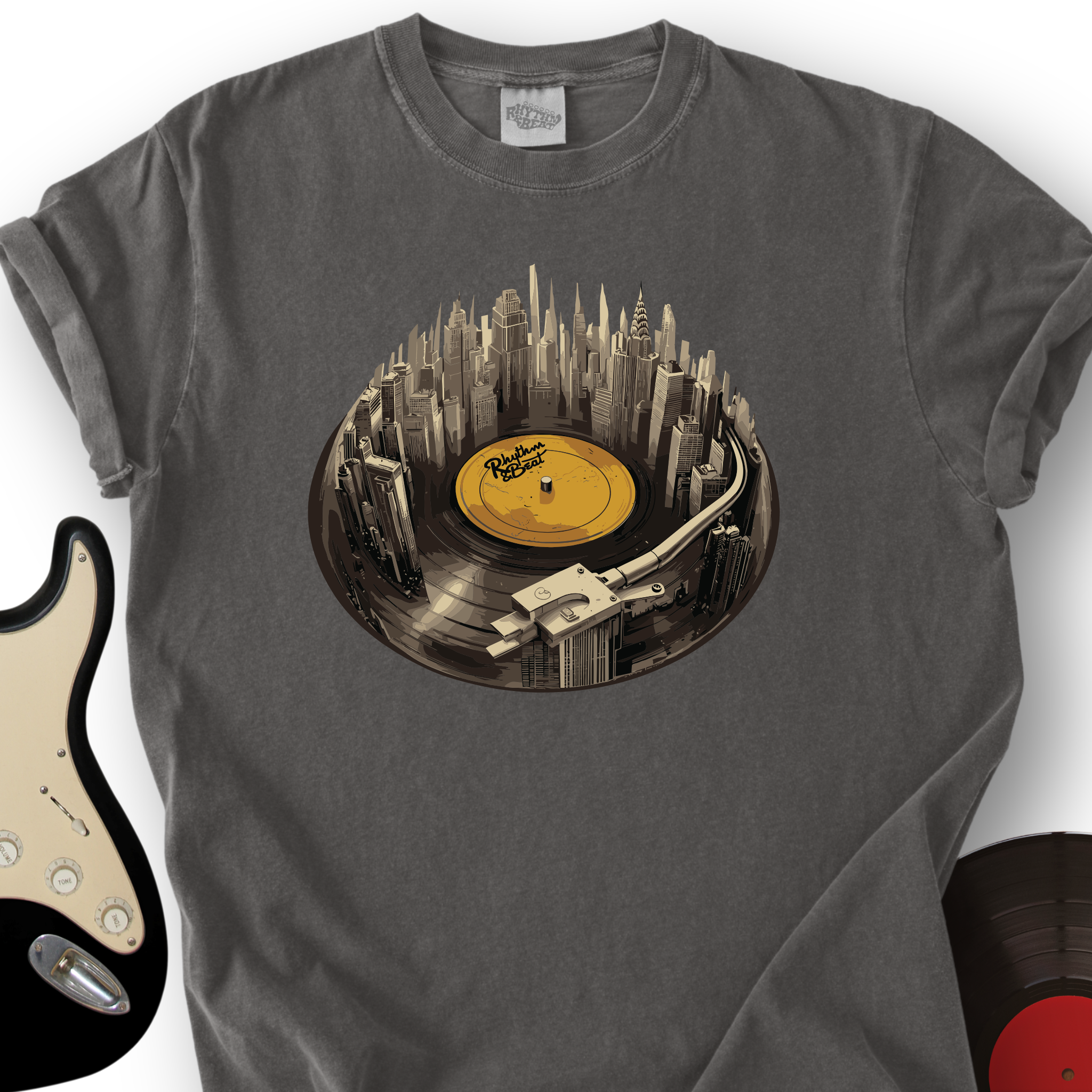 City Beats Vinyl T-Shirt