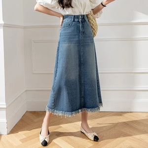 A-Line Midi Skirt