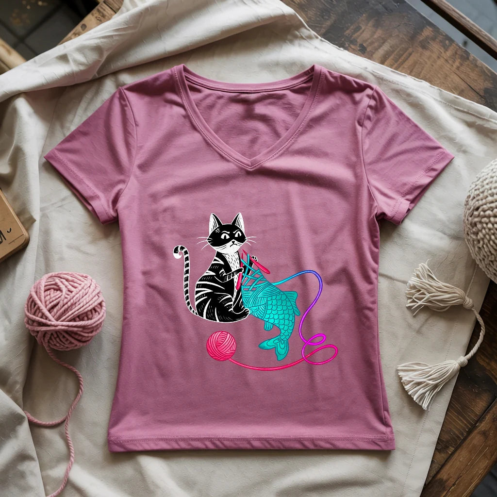 Knitfish Lady V-neck