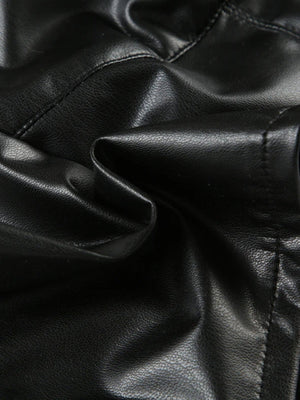 Baddie Faux Leather Crop Top