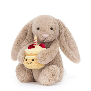 Birthday Cake Bunny Plush Toy