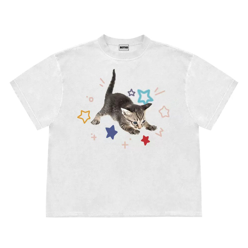 Kitten and Stars T-Shirt