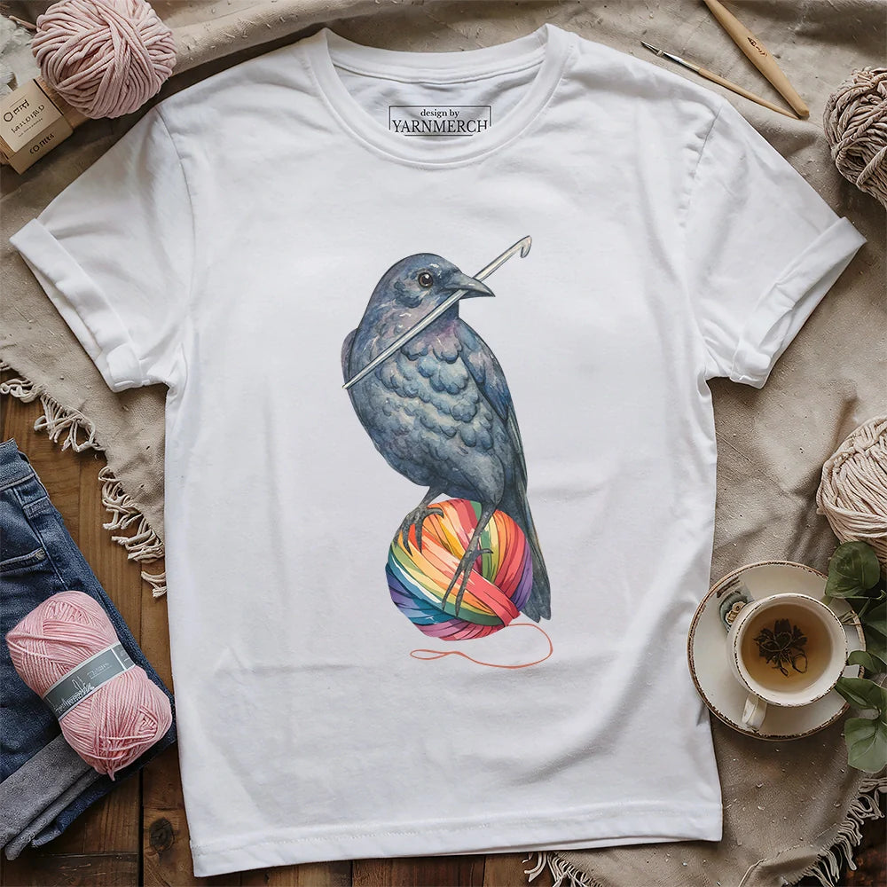 Crochet Crow T-shirt