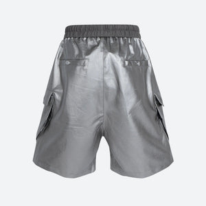Cyberpunk Faux Leather Shorts