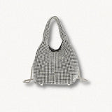 Disco Cowgirl Silver Rhinestone Handbag