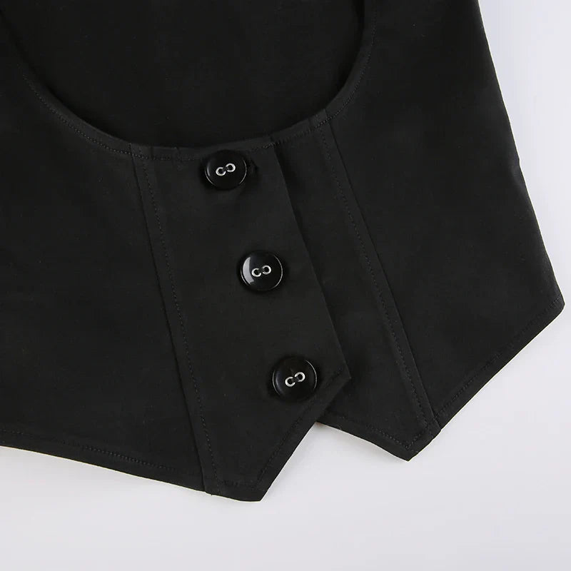 Fitted Button Up Vest