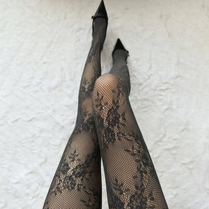Floral Lace Sheer Tights