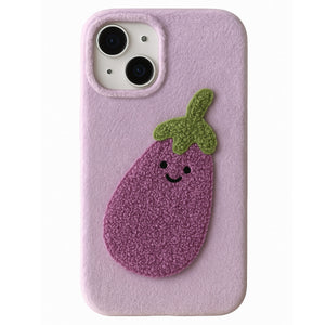 Fuzzy Aubergine iPhone Case