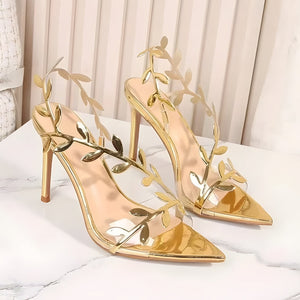 Golden Leaf Heels