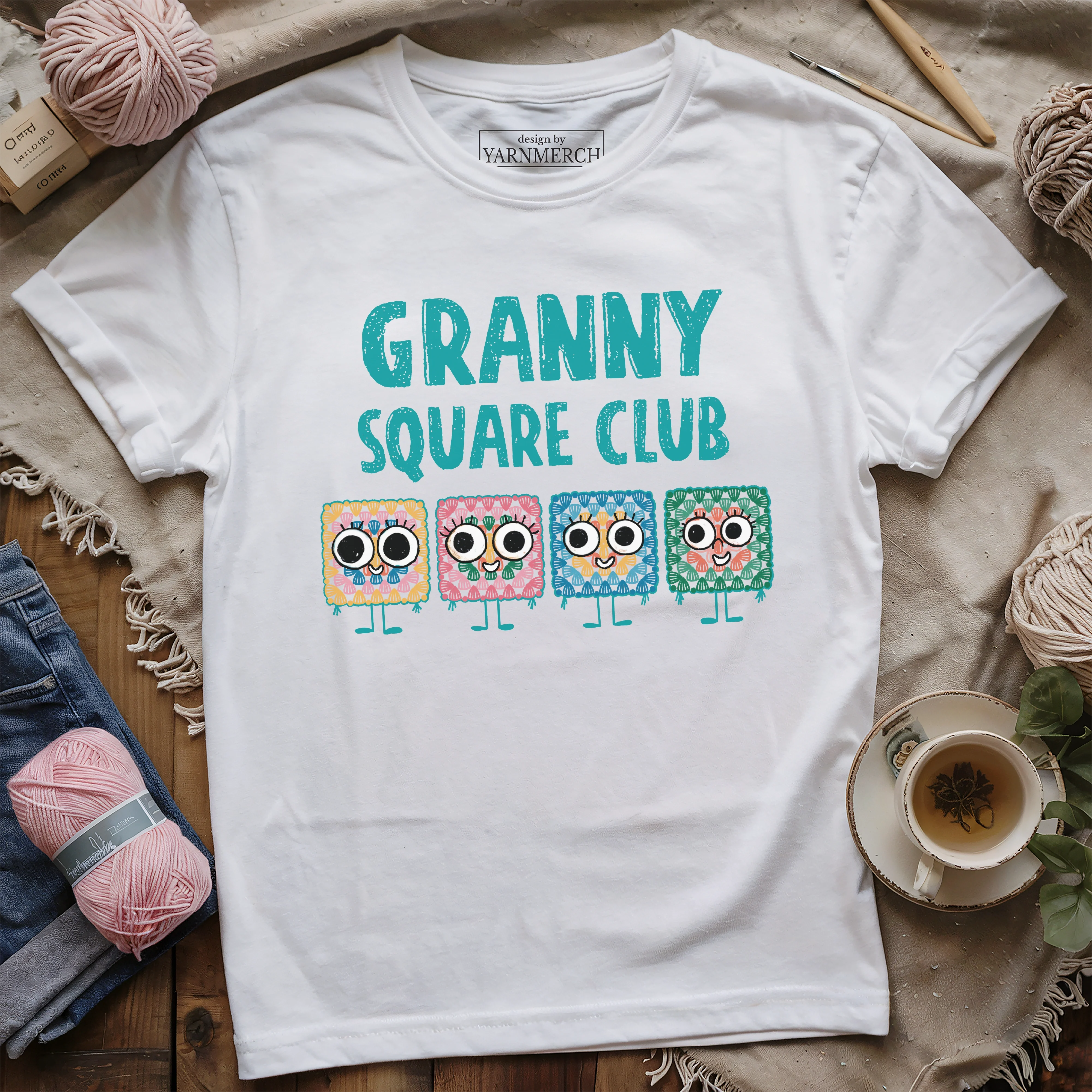 Granny Square Club T-shirt