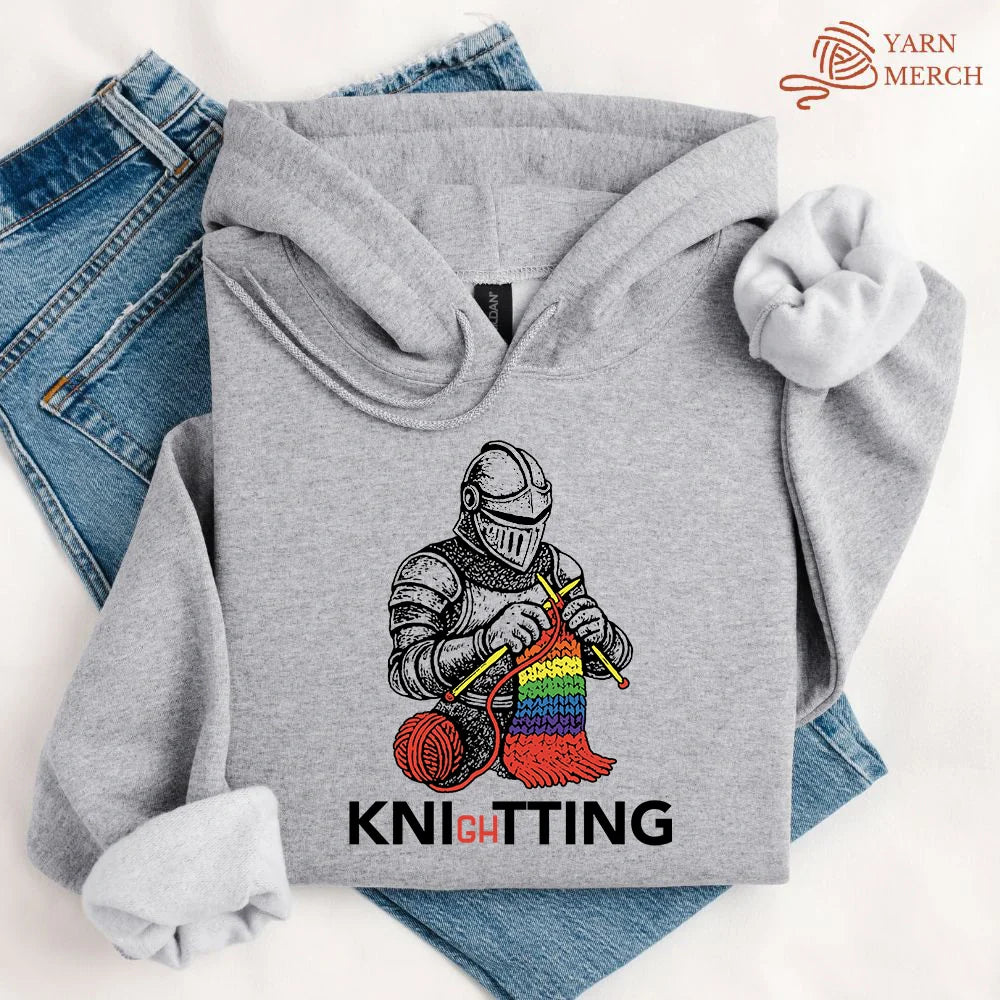 Knight Knitting Hoodie