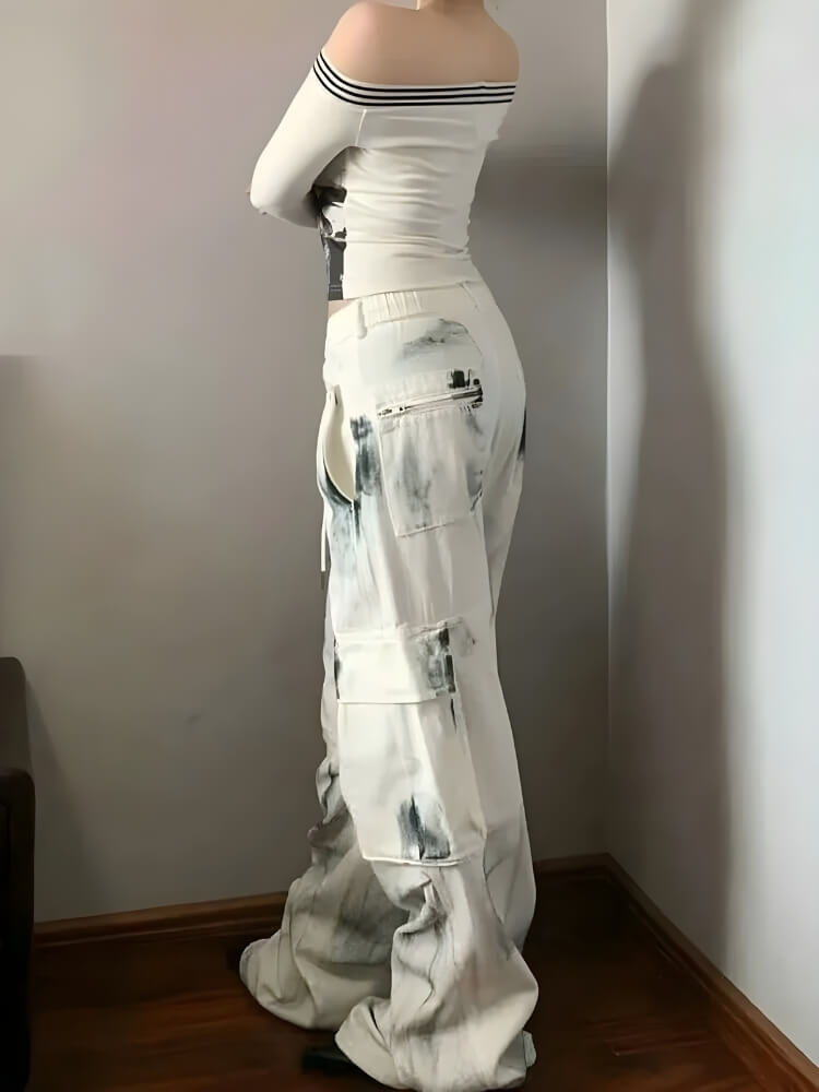 Painted Cargo Pants