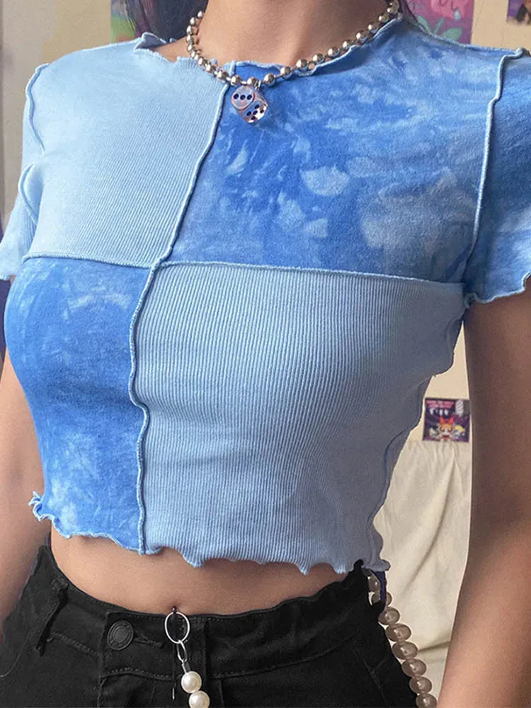 Patchwork Crop Top