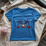 Waiting For Xmas Lady V-neck