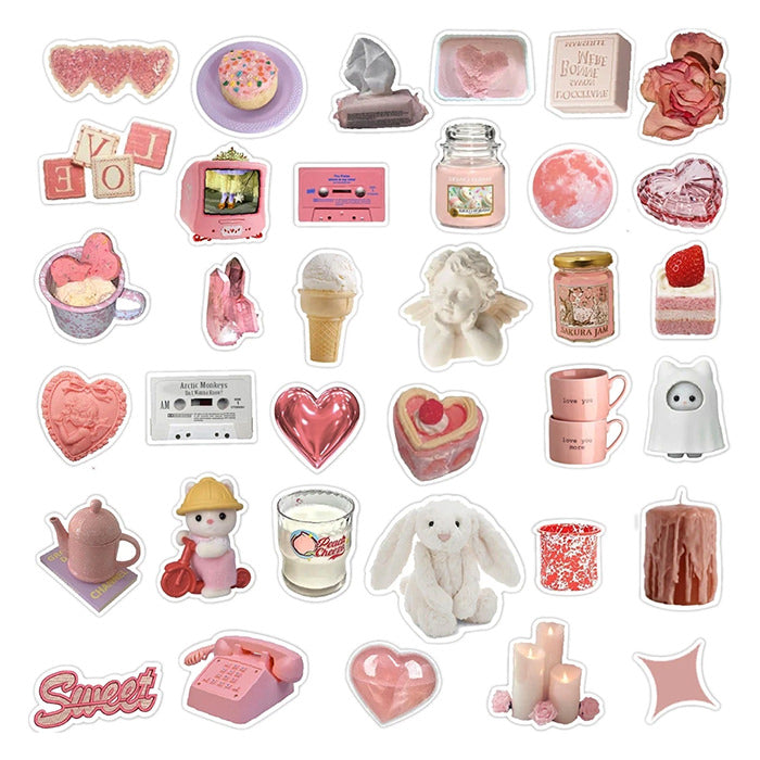 Soft Girl Aesthetic Sticker Pack