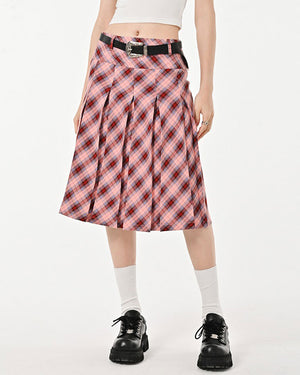 Good Manners Plaid Kilt Skirt