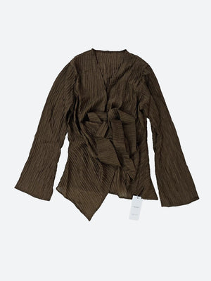 Wrap Around Blouse & Maxi Skirt Two Piece Set