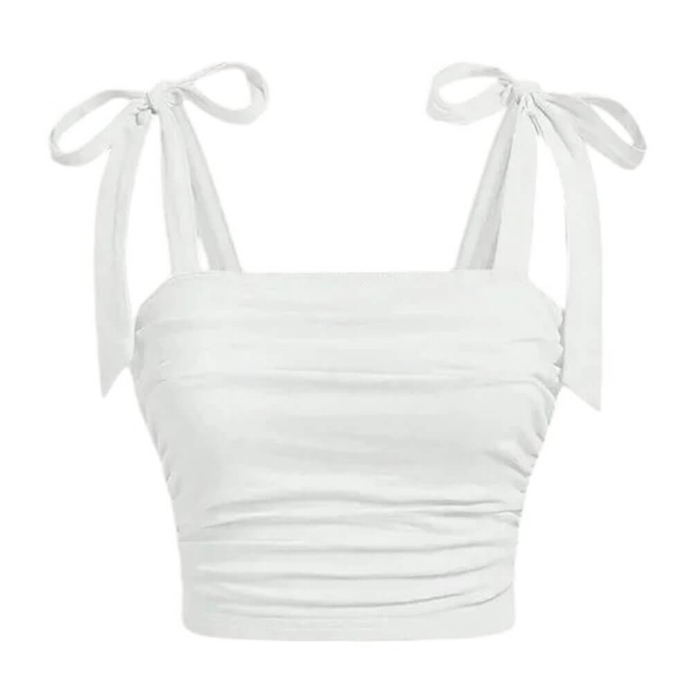 Soft Girl Bow Ties Top