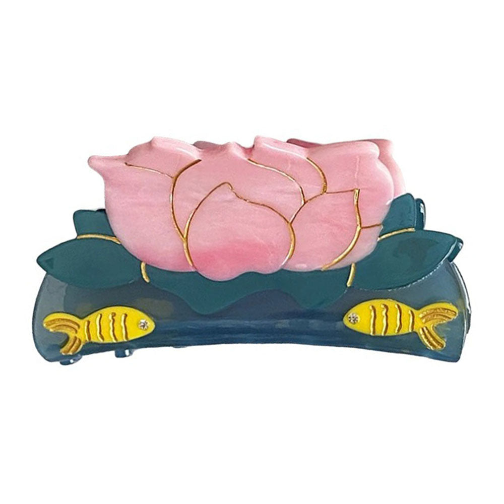 Aesthetic Lotus Flower Hair Claw