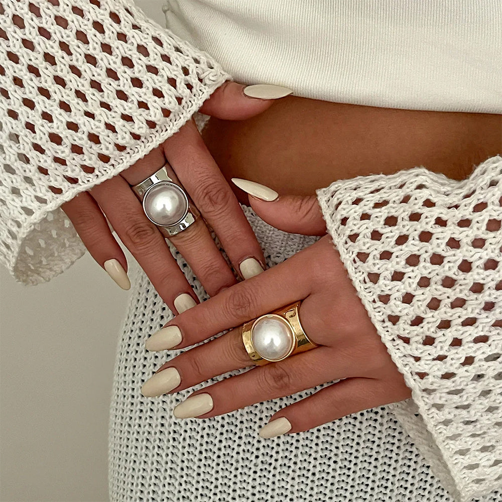 Divine Muse Pearl Chunky Ring