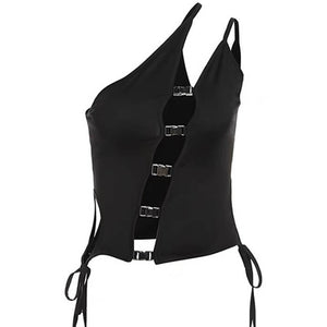 Dark Enigma Asymmetrical Split Top