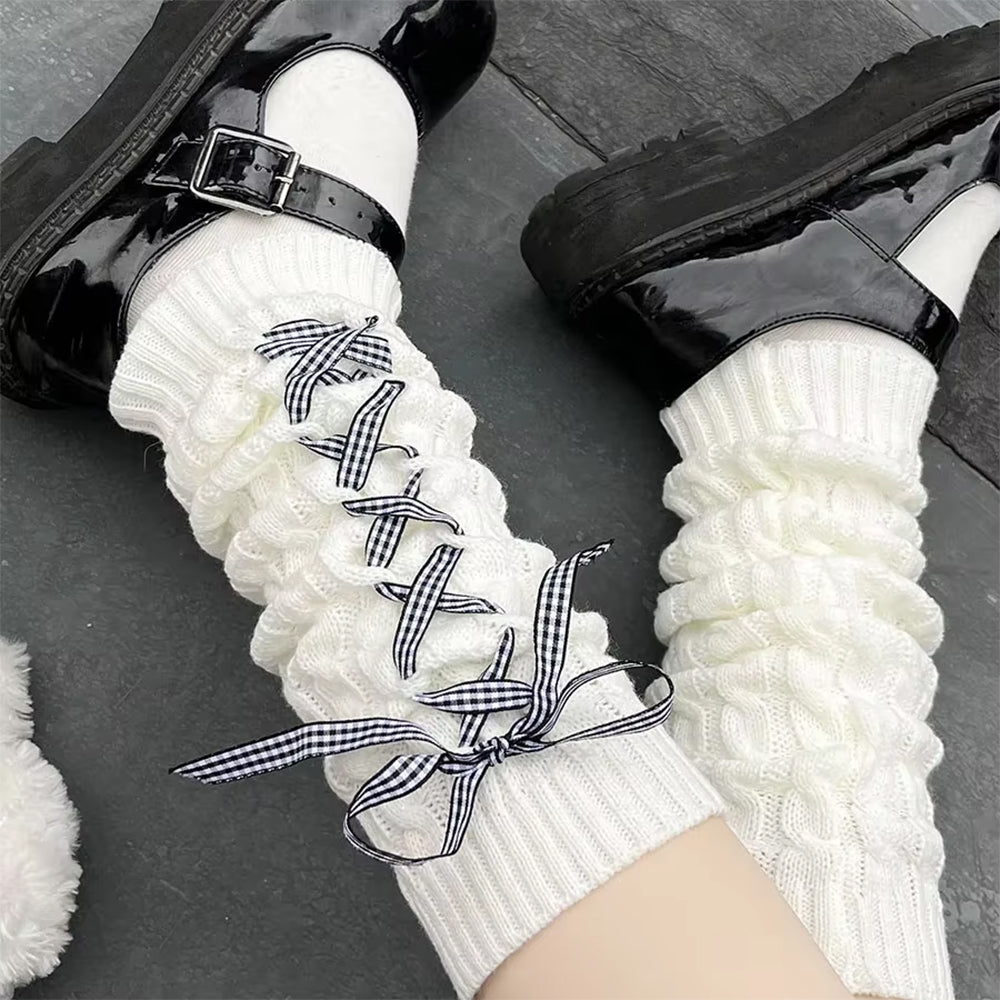 Balletcore Ribbon Leg Warmers