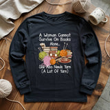 Books & Yarn Lover Long Sleeve T-shirt