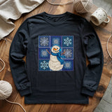 Crochet Snowman Long Sleeve T-shirt
