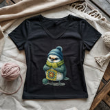 Hooker Bird Lady V-neck