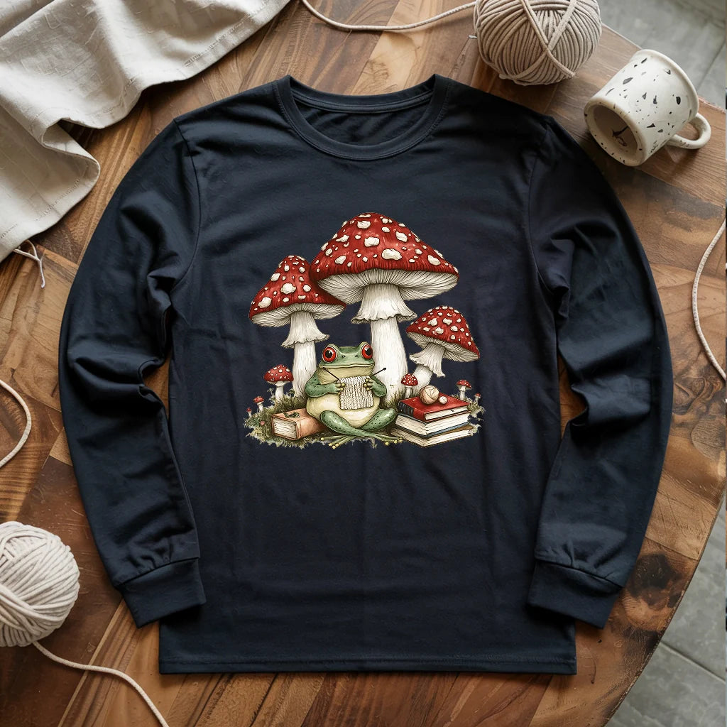 Knitting Frog Long Sleeve T-shirt