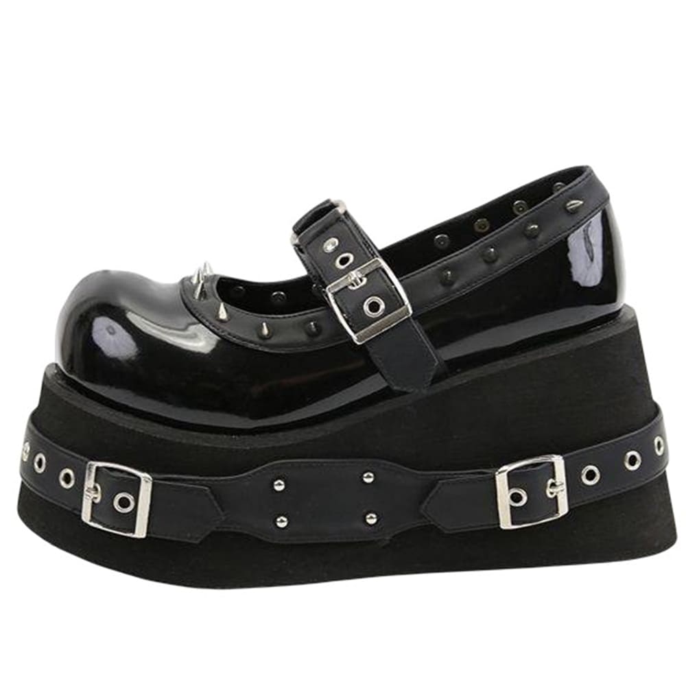 Pretty Evil Spikes Platform Boots