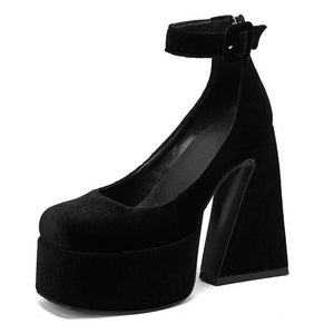 Not Your Babydoll Chunky Platform Heels