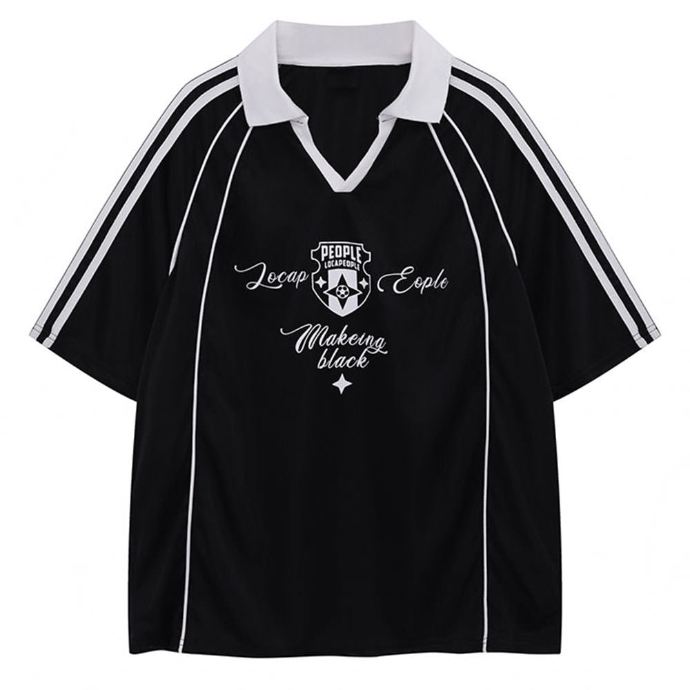 Blokette Style Jersey Polo Shirt