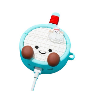 Blue Badminton Racket AirPods Case
