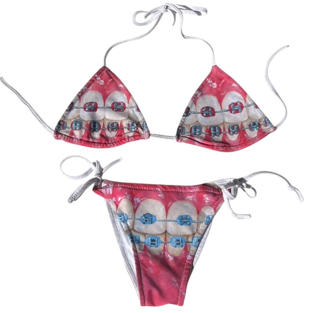 Braces Teeth Bikini Set