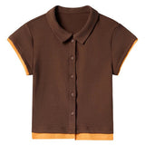 Saturday School Button-Up Polo Tee